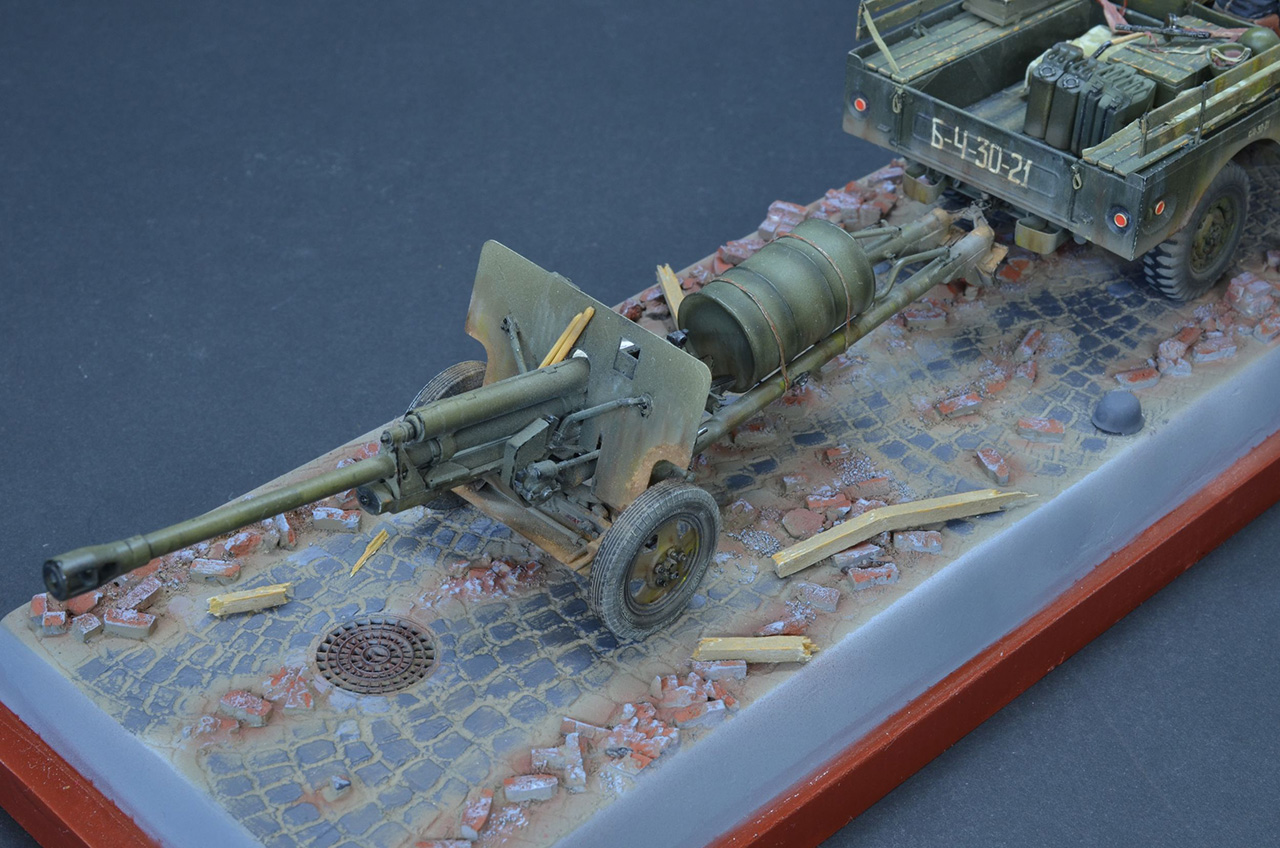 Dioramas and Vignettes: Dodge WC-51 and ZiS-3, photo #11