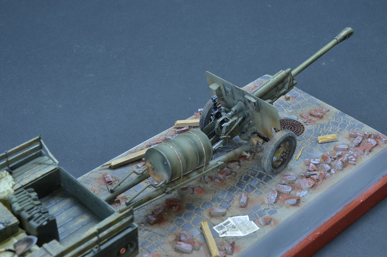 Dioramas and Vignettes: Dodge WC-51 and ZiS-3, photo #13