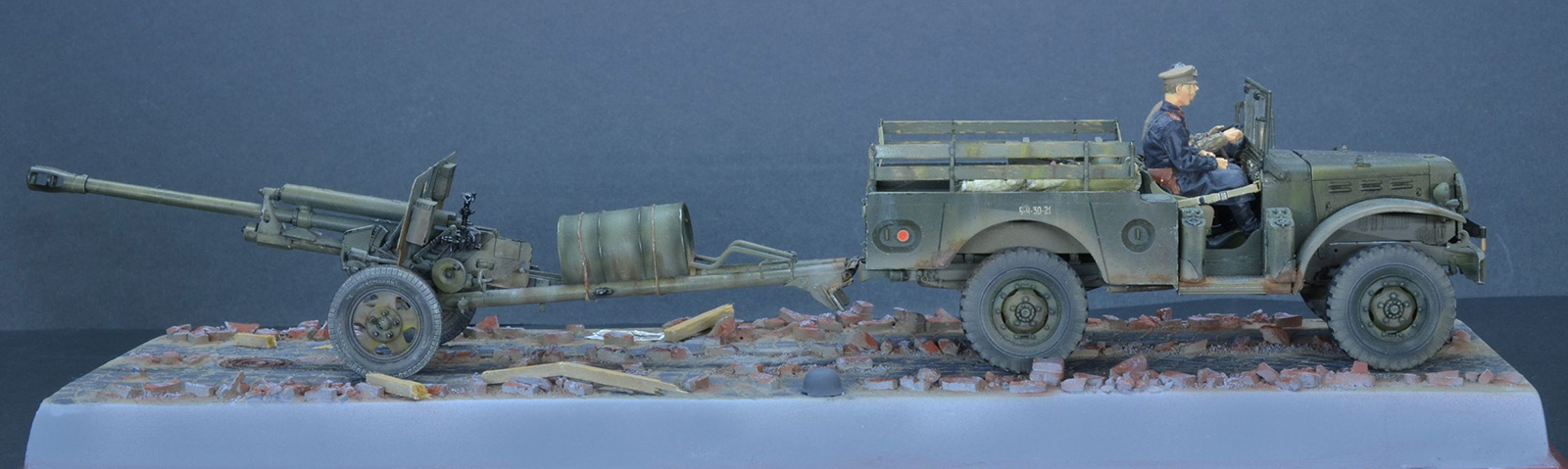 Dioramas and Vignettes: Dodge WC-51 and ZiS-3, photo #2