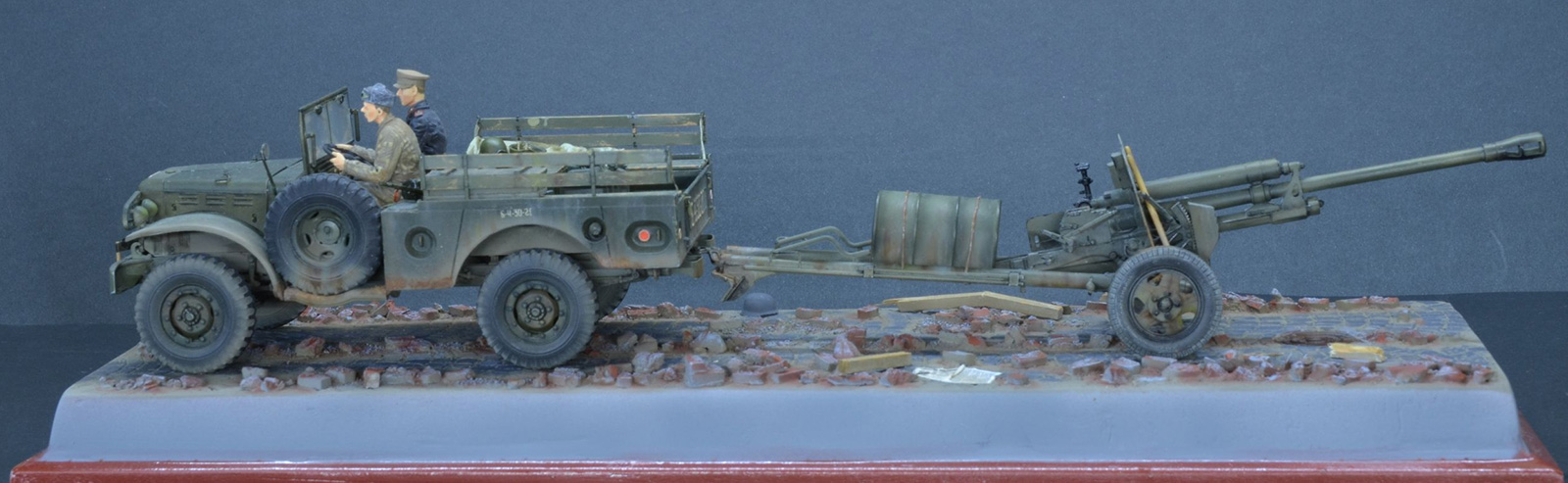 Dioramas and Vignettes: Dodge WC-51 and ZiS-3, photo #3