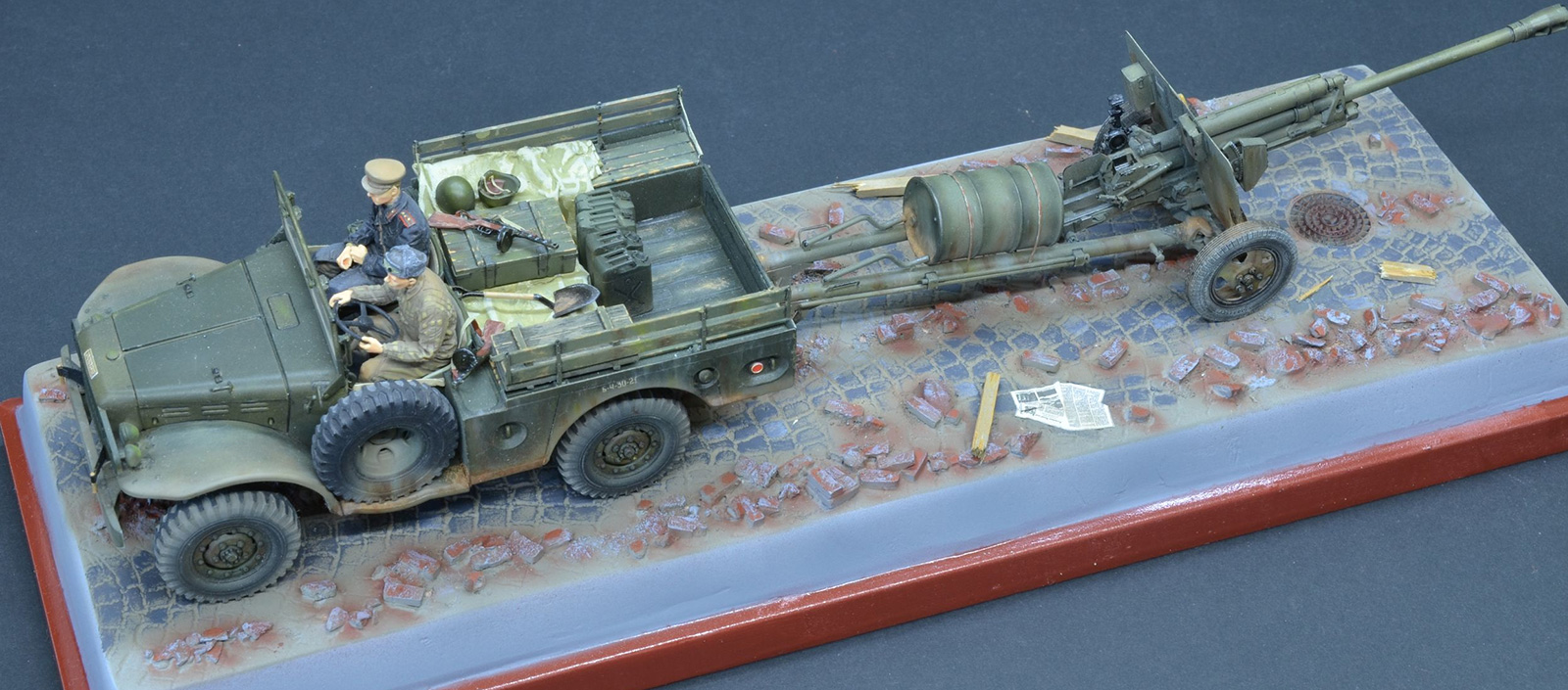 Dioramas and Vignettes: Dodge WC-51 and ZiS-3, photo #4