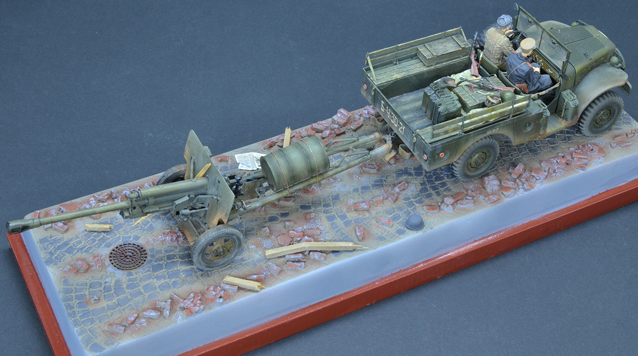 Dioramas and Vignettes: Dodge WC-51 and ZiS-3, photo #6