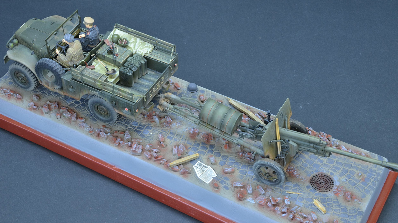 Dioramas and Vignettes: Dodge WC-51 and ZiS-3, photo #7