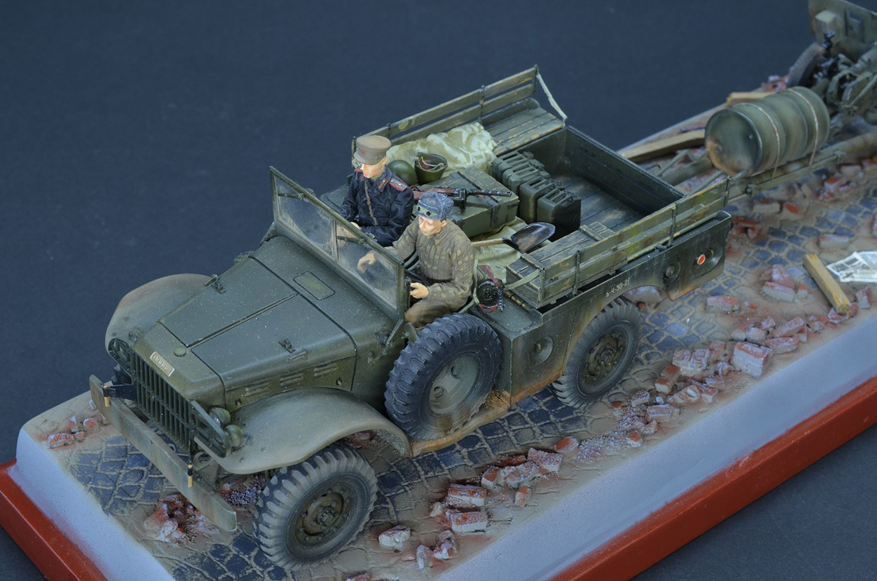Dioramas and Vignettes: Dodge WC-51 and ZiS-3, photo #9