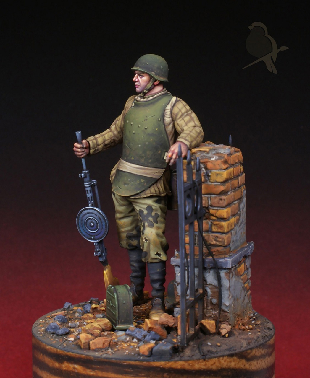 Figures: Soviet assault troops machine gunner, 1943-45, photo #6