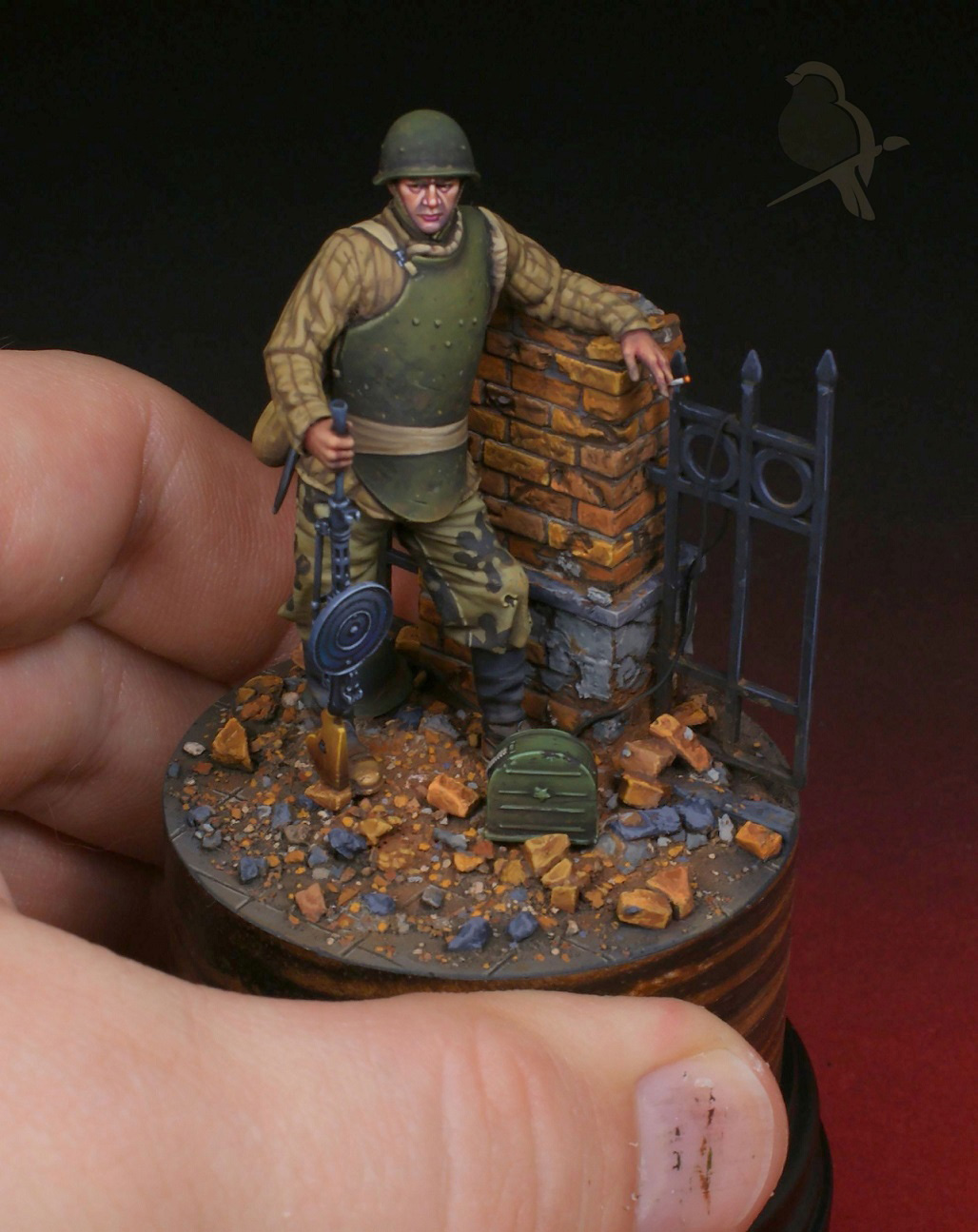 Figures: Soviet assault troops machine gunner, 1943-45, photo #7