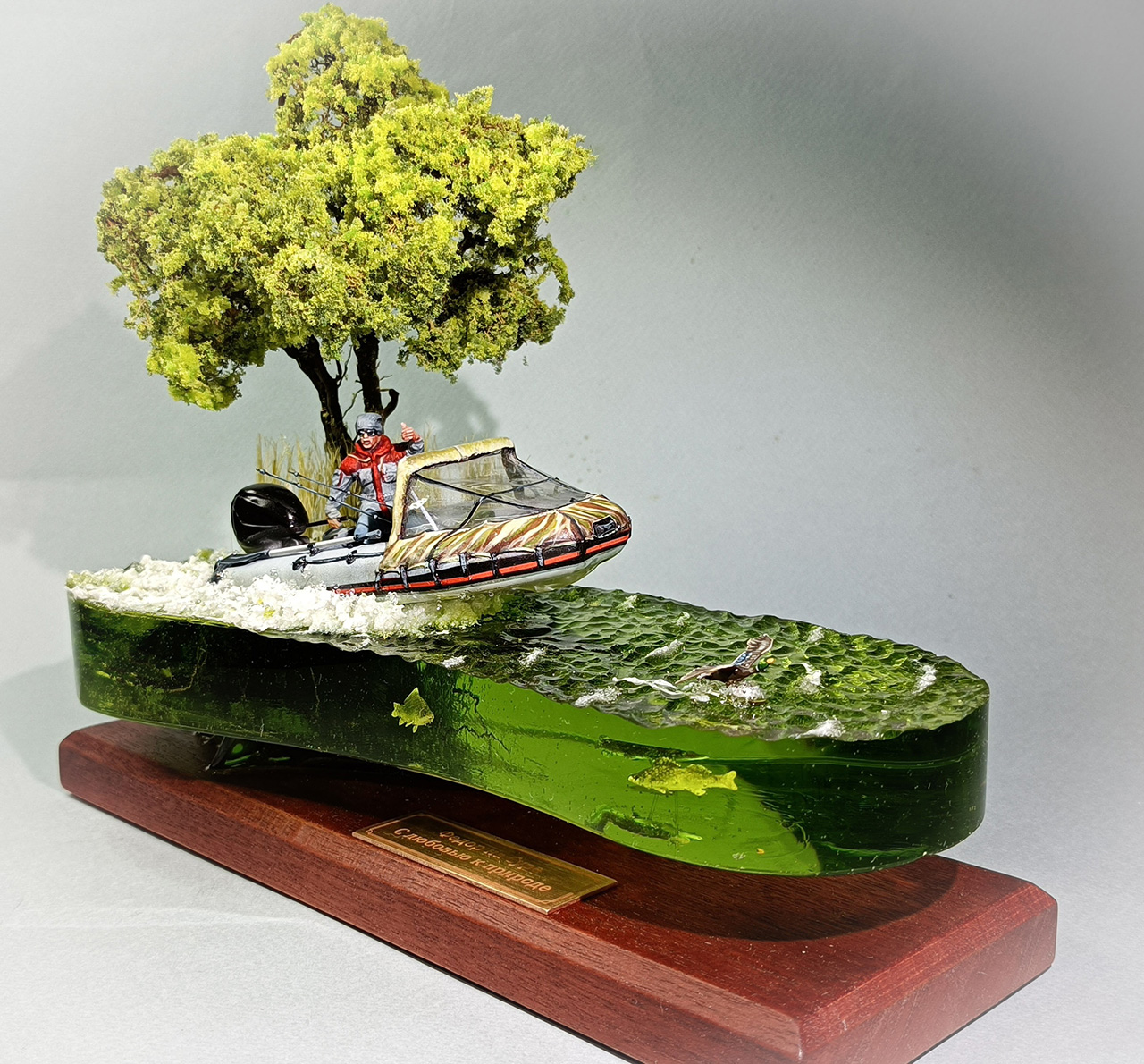 Dioramas and Vignettes: Fishing in the Sura river , photo #1