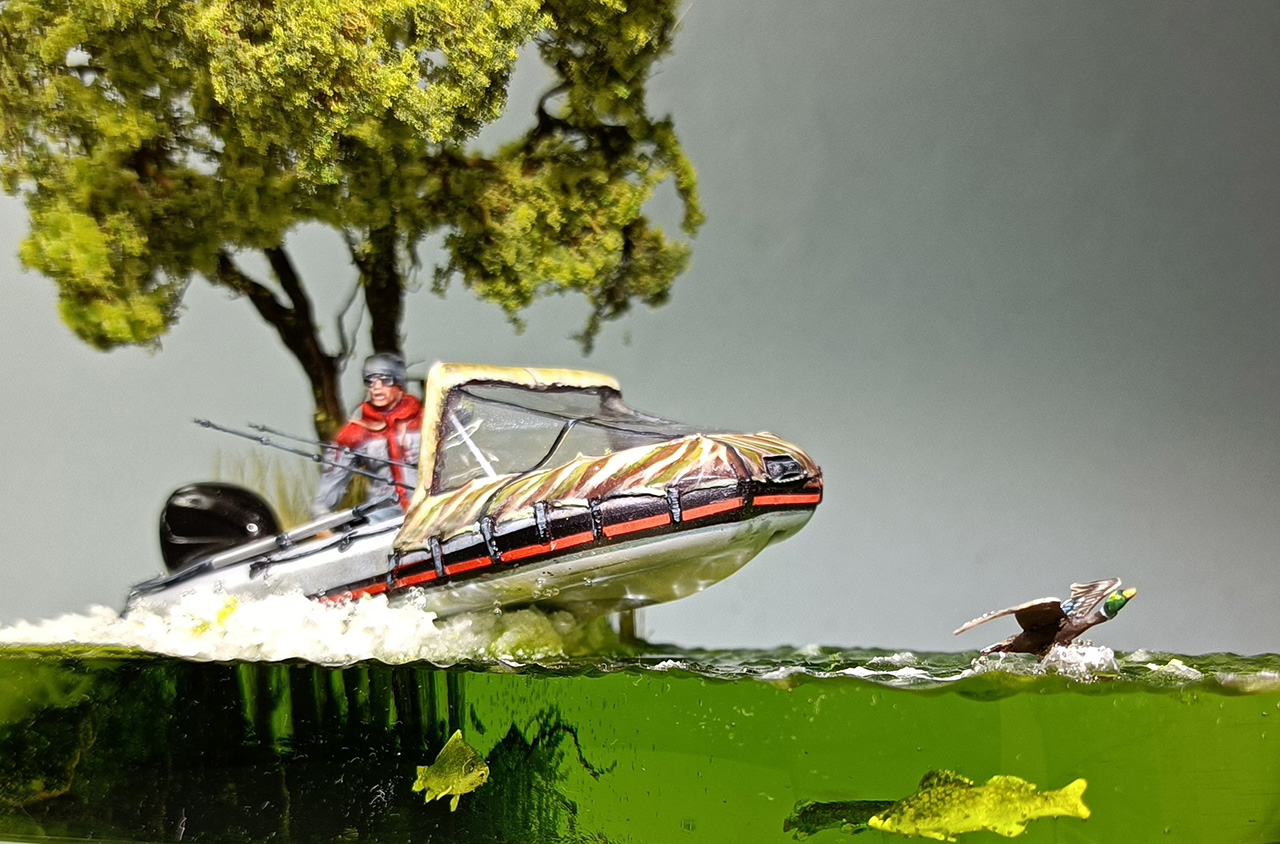 Dioramas and Vignettes: Fishing in the Sura river , photo #2