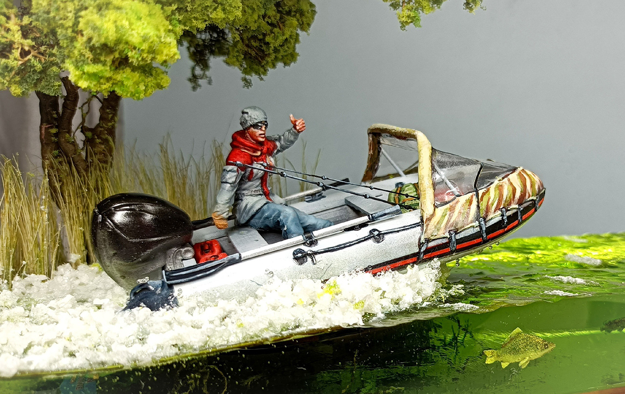 Dioramas and Vignettes: Fishing in the Sura river , photo #4