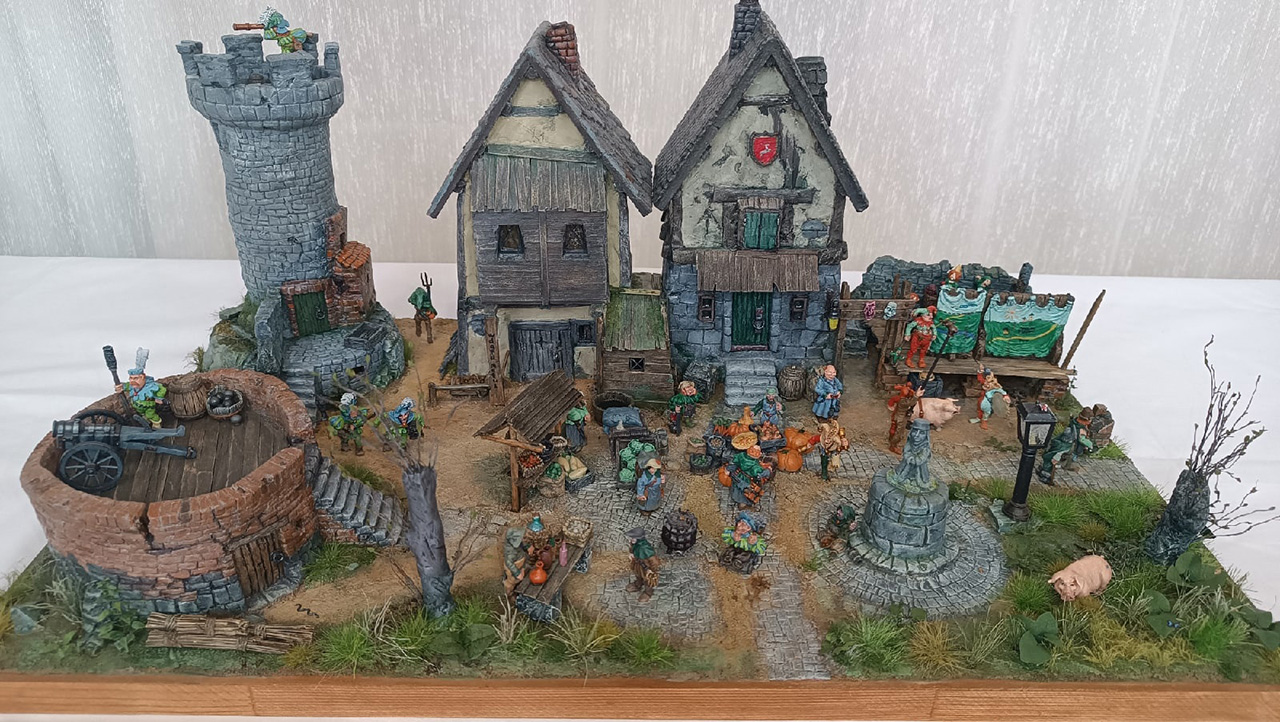 Dioramas and Vignettes: Medieval town, photo #1