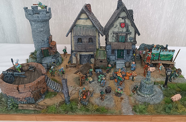Dioramas and Vignettes: Medieval town