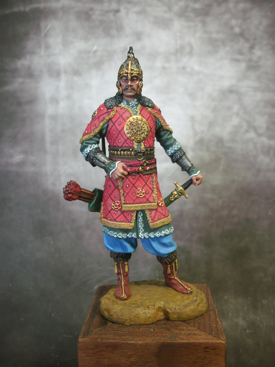 Figures: Noble Tatar warrior, 14th cent., photo #1