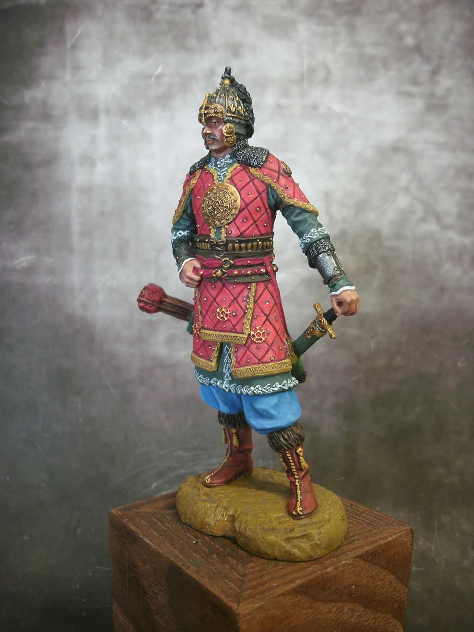 Figures: Noble Tatar warrior, 14th cent., photo #2