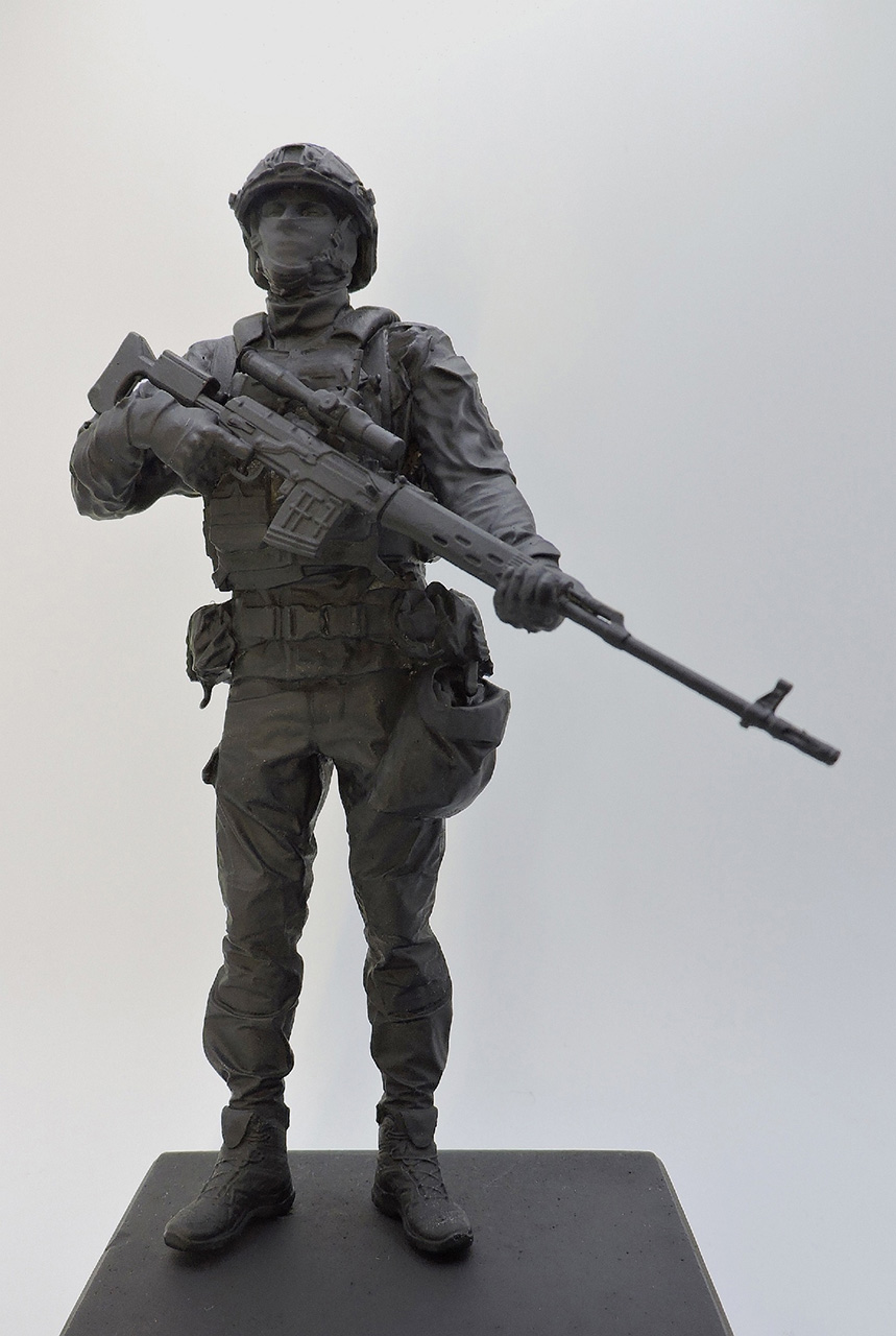 Sculpture: Sniper, Russian National Guards, photo #1