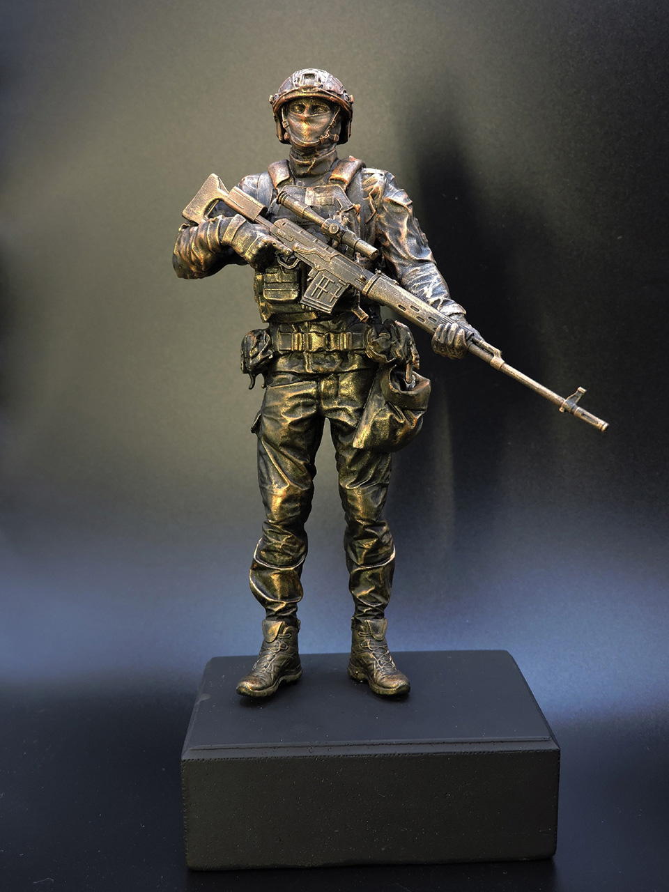 Sculpture: Sniper, Russian National Guards, photo #3