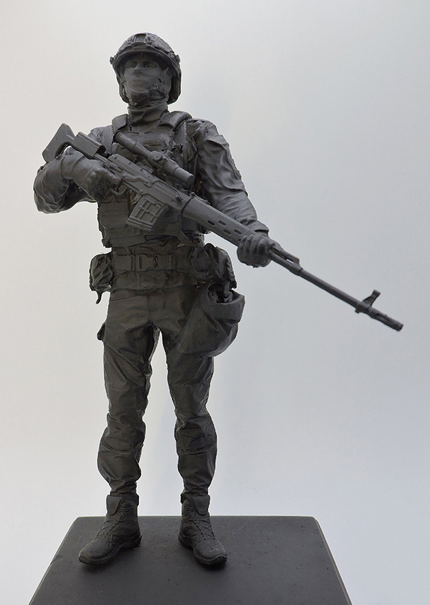 Скульптура: Росгвардия, снайпер.