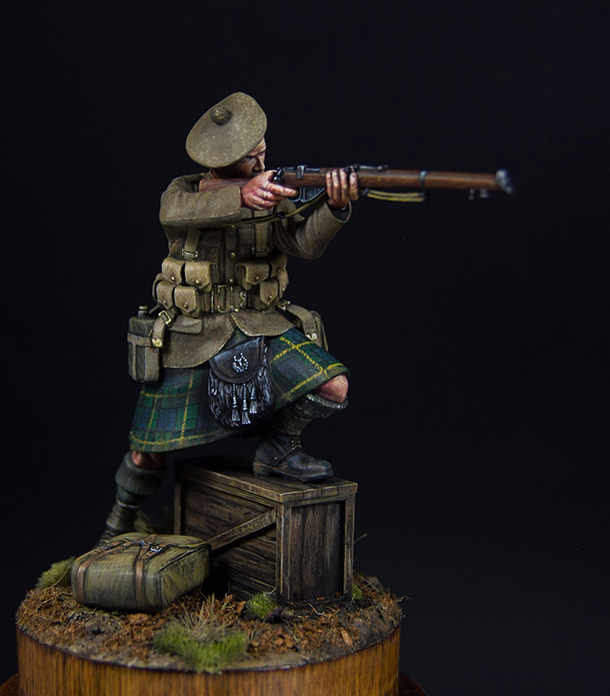 Фигурки: Шотландец, «Гордонские хайлендеры», 92 полк. ПМВ