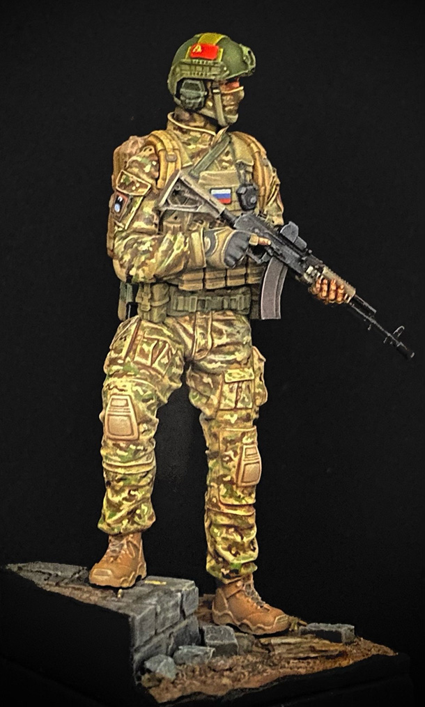 Figures: Russian special forces trooper