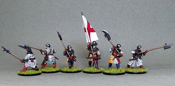 Figures: English warriors, Hundred Years' War