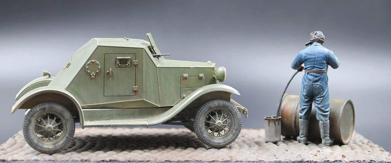 Dioramas and Vignettes: Soviet armored car D-8, photo #3