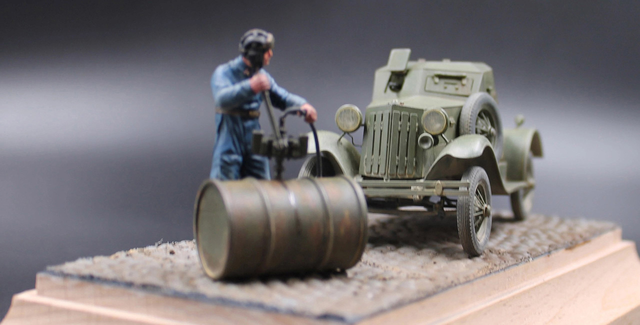 Dioramas and Vignettes: Soviet armored car D-8, photo #4