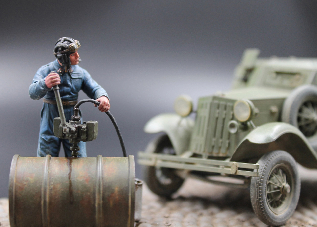 Dioramas and Vignettes: Soviet armored car D-8, photo #7