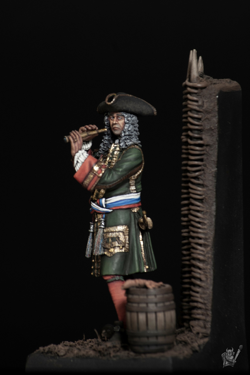 Figures: Captain lieutenant, Leib Guard Preobrazhensky regt, 1709, photo #5
