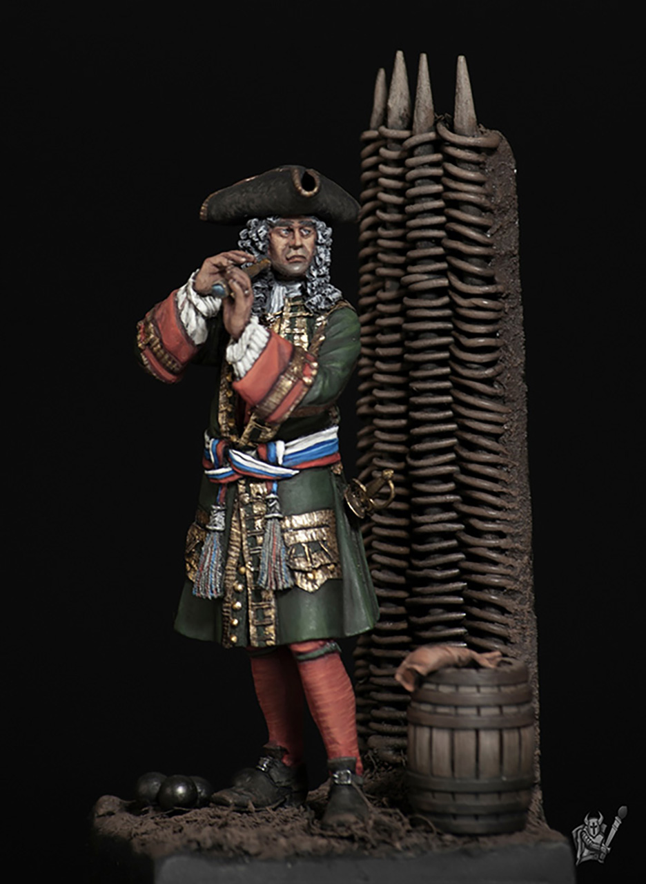 Figures: Captain lieutenant, Leib Guard Preobrazhensky regt, 1709