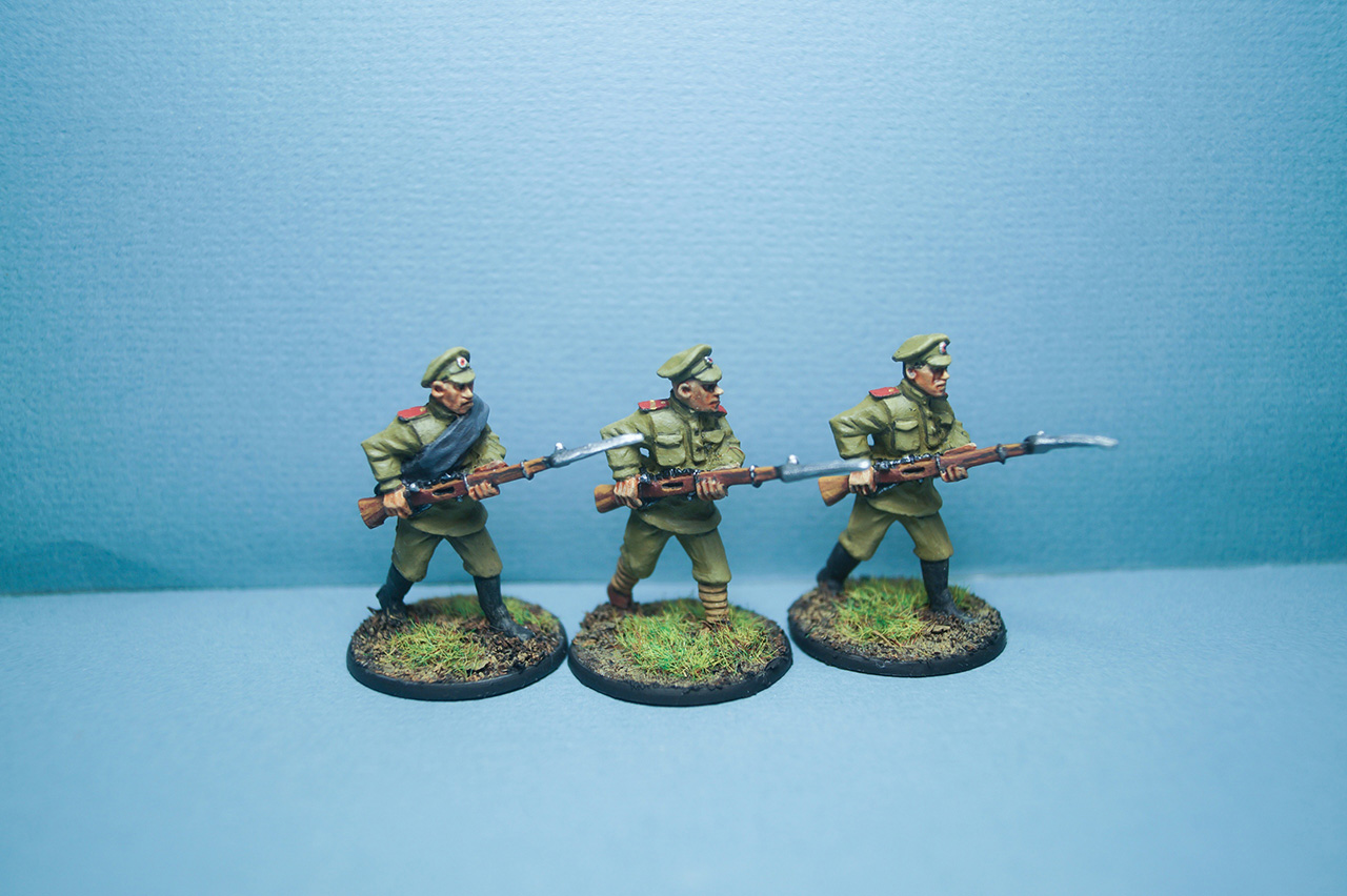 Figures: White army platoon, civil war in Russia, photo #4