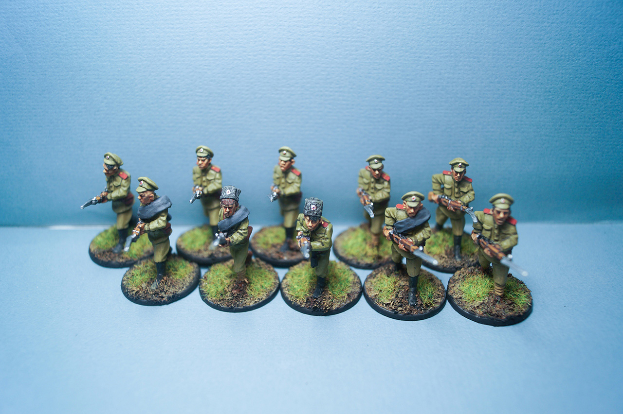 Figures: White army platoon, civil war in Russia, photo #5