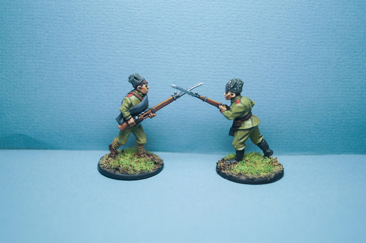 Figures: White army platoon, civil war in Russia, photo #8