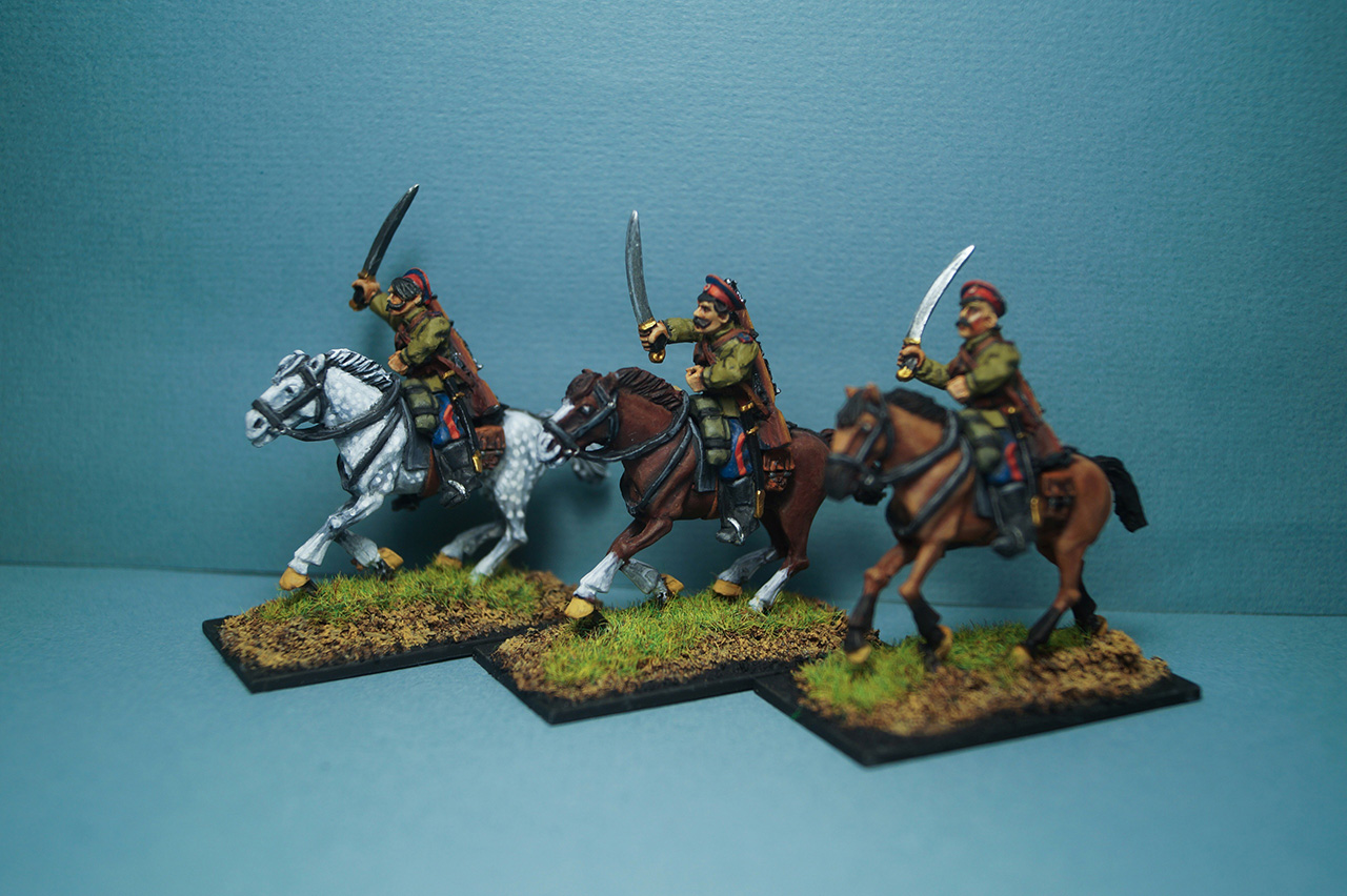Figures: White army cavalry, civil war in Russia, photo #3