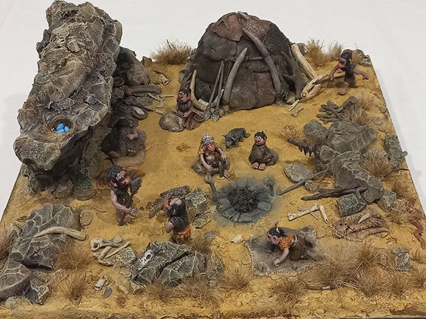 Dioramas and Vignettes: Camp of prehistoric people