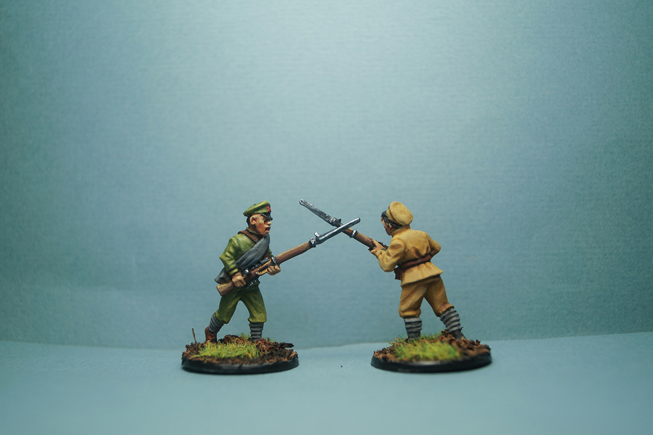 Figures: Red Army platoon, civil war in Russia, photo #9