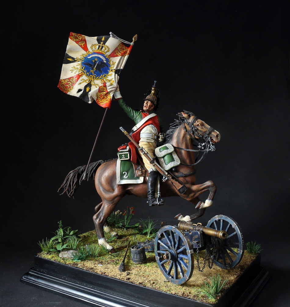 Dioramas and Vignettes: French dragoon with captured Prussian standard, photo #2