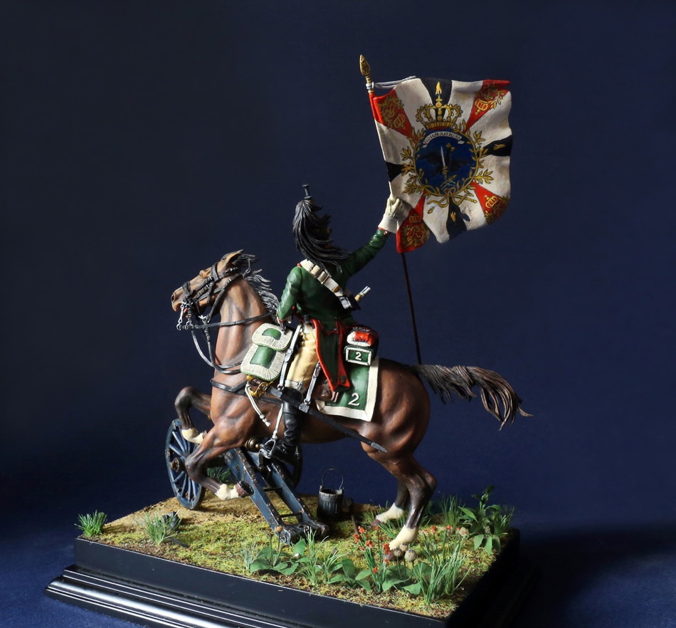 Dioramas and Vignettes: French dragoon with captured Prussian standard, photo #4