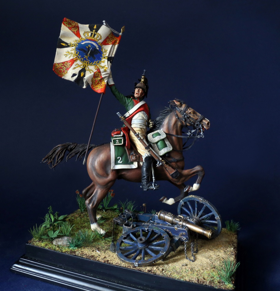 Dioramas and Vignettes: French dragoon with captured Prussian standard, photo #6