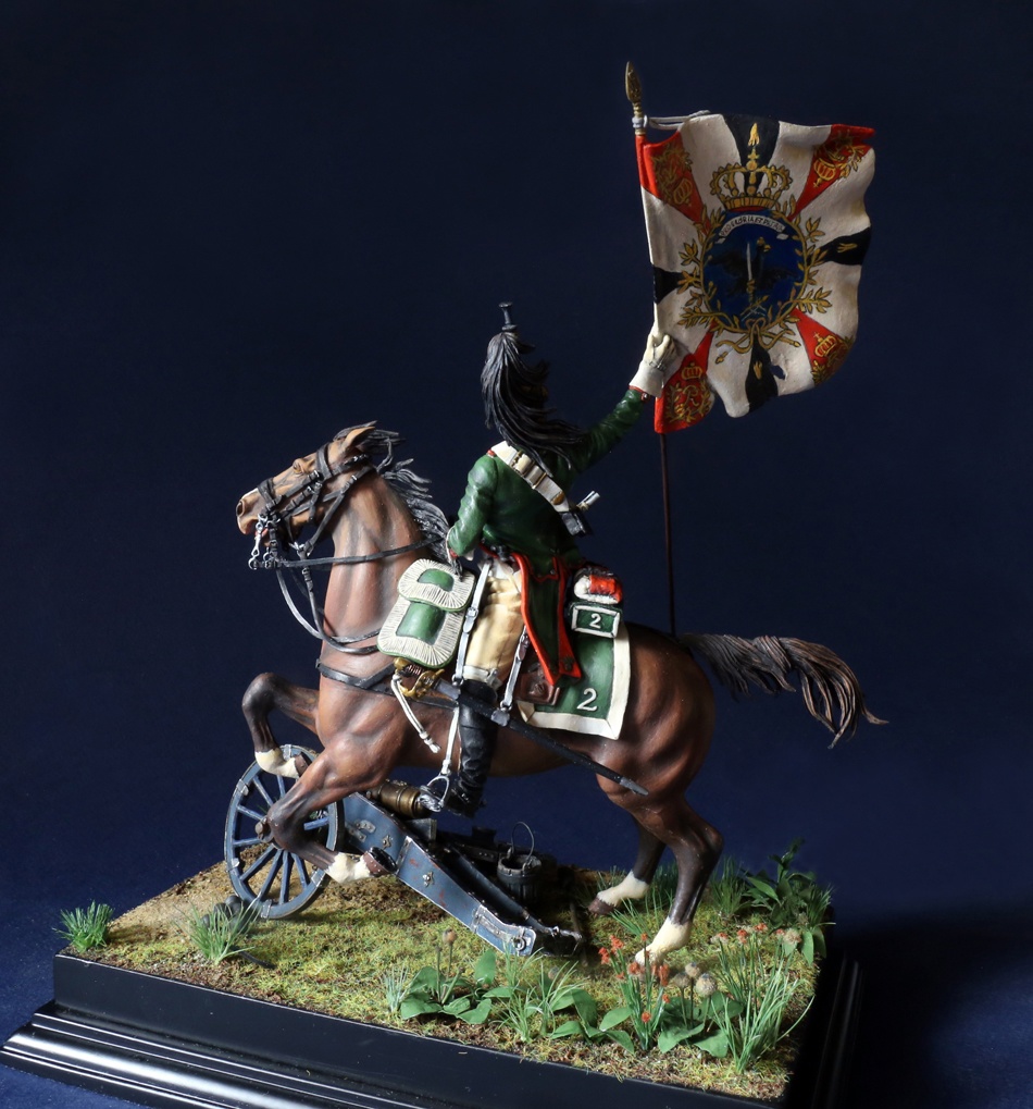 Dioramas and Vignettes: French dragoon with captured Prussian standard, photo #8