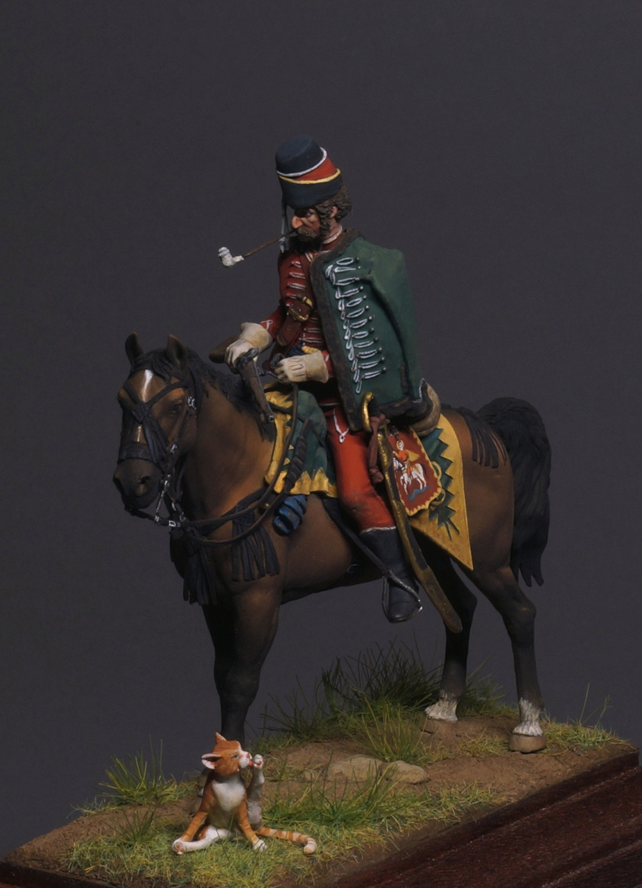 Figures: Hussar, Georgian regt, 1757-62, photo #1