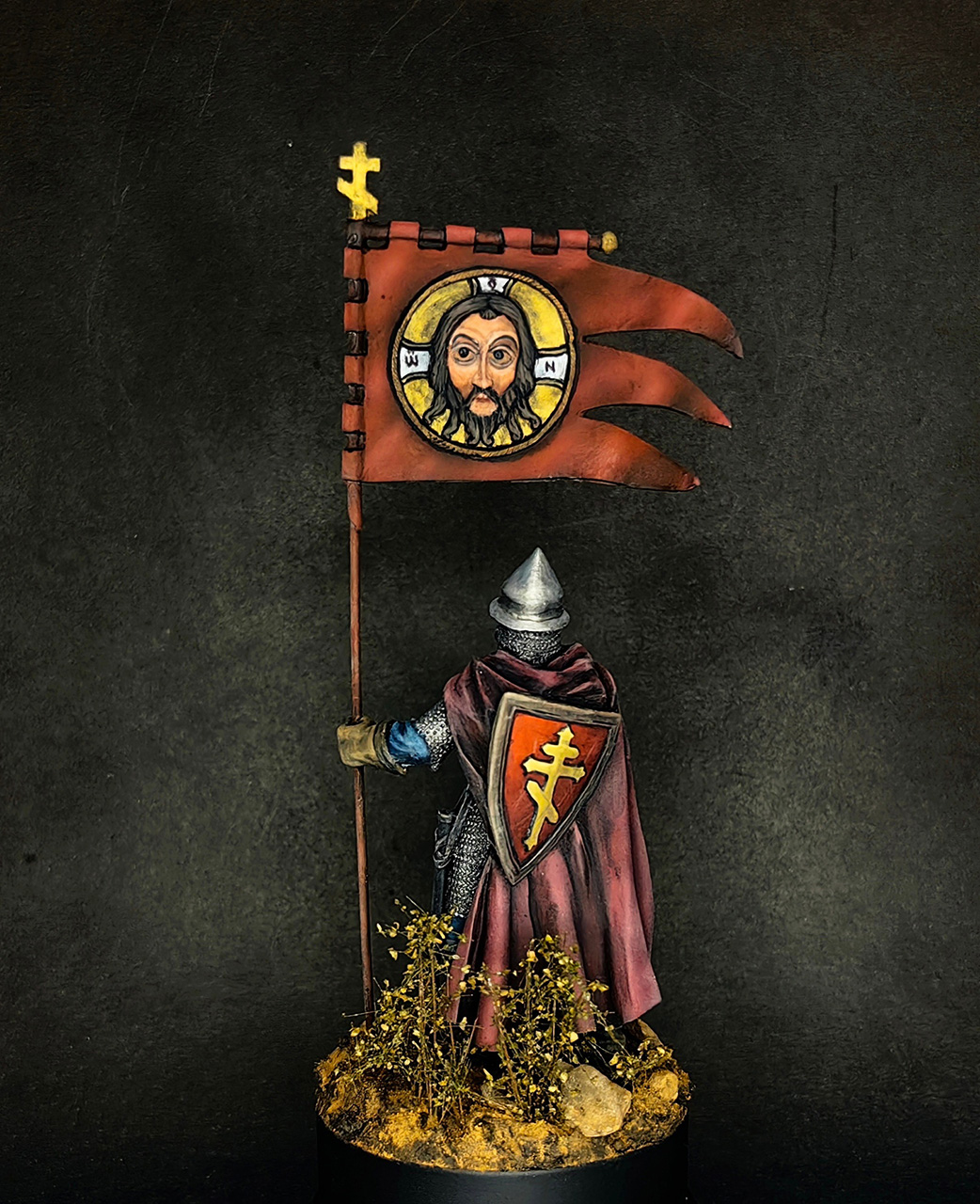 Figures: Russian warrior with the standard, photo #4