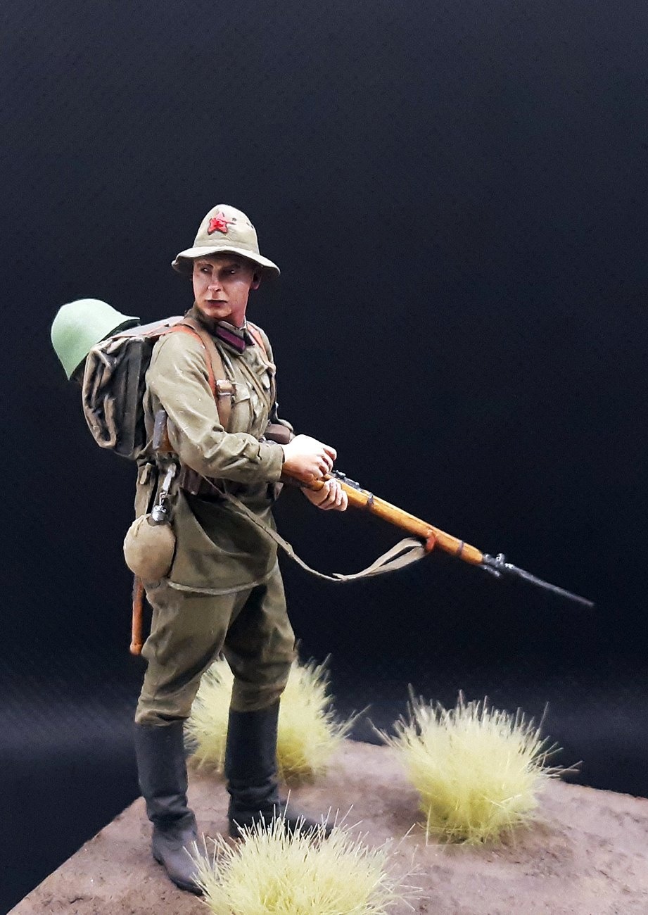 Figures: Red Army rifleman, Khalkhin-Gol, 1939, photo #1