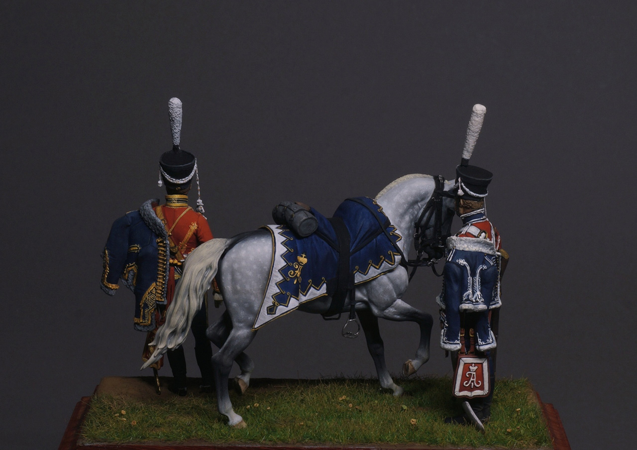 Dioramas and Vignettes: Officer and private, Izyumsky Hussars, 1812, photo #3