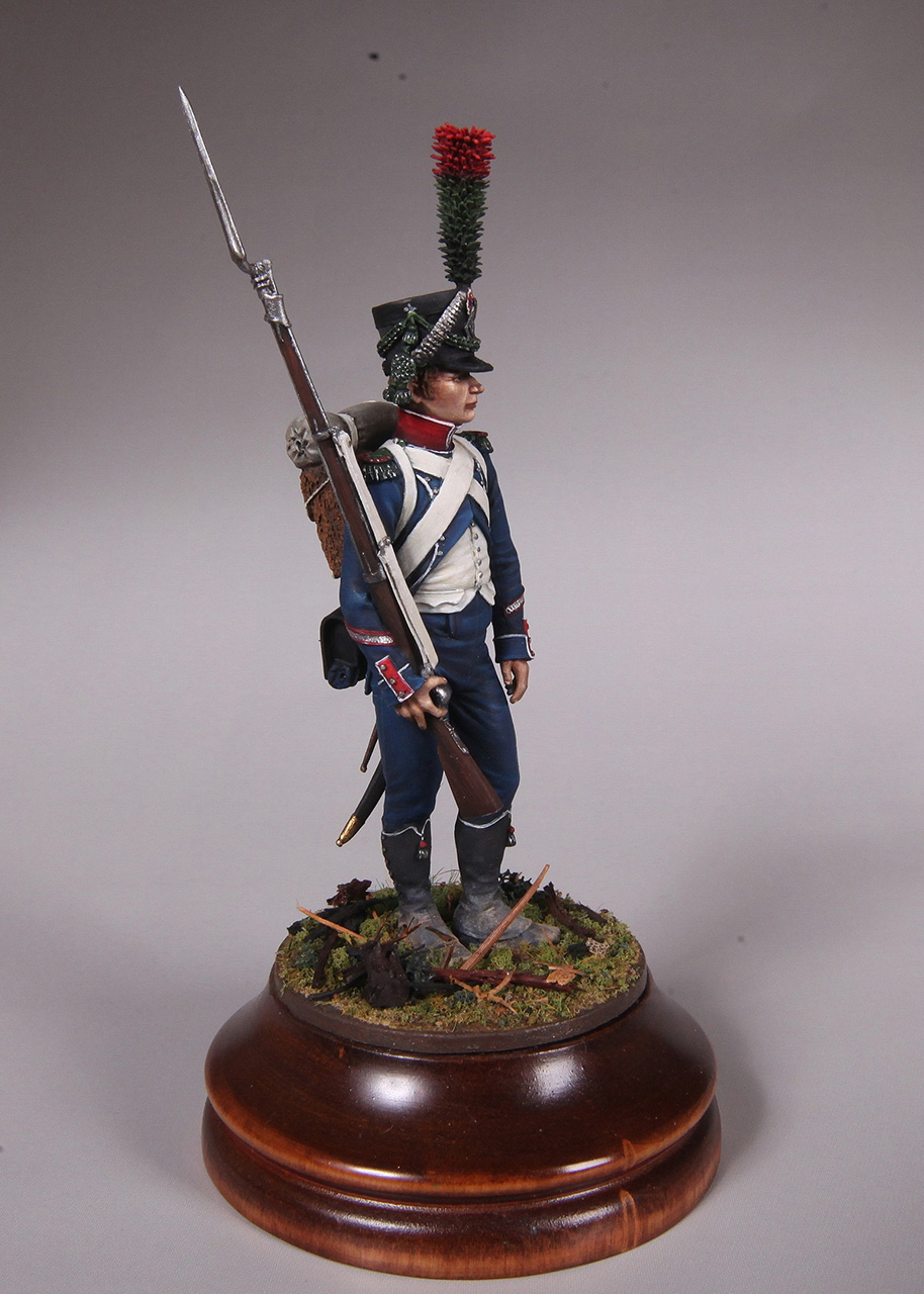 Figures: Sergeant, centre company, 15th light infantry, 1812, photo #3