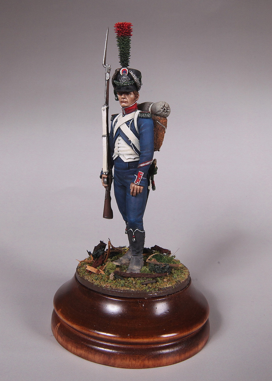 Figures: Sergeant, centre company, 15th light infantry, 1812, photo #4