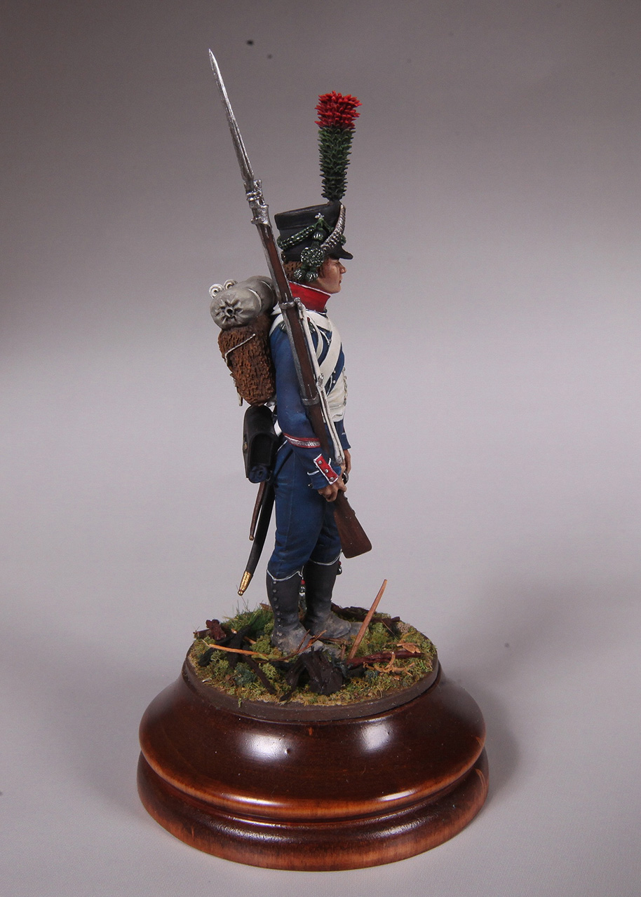 Figures: Sergeant, centre company, 15th light infantry, 1812, photo #5