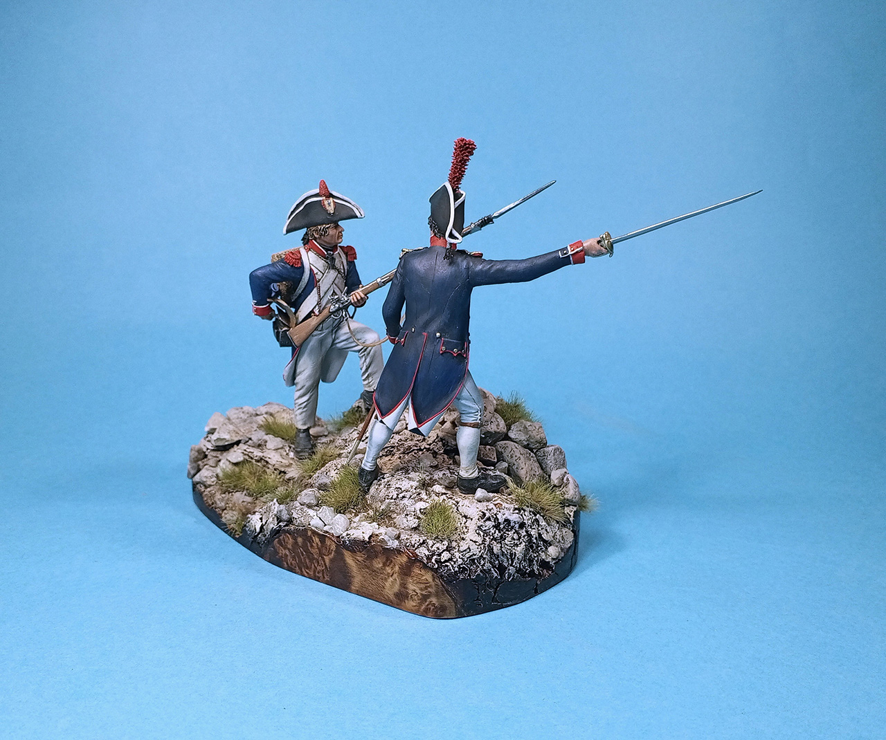 Figures: Private and senior officer, line infantry grenadiers, France 1799-1800, photo #7