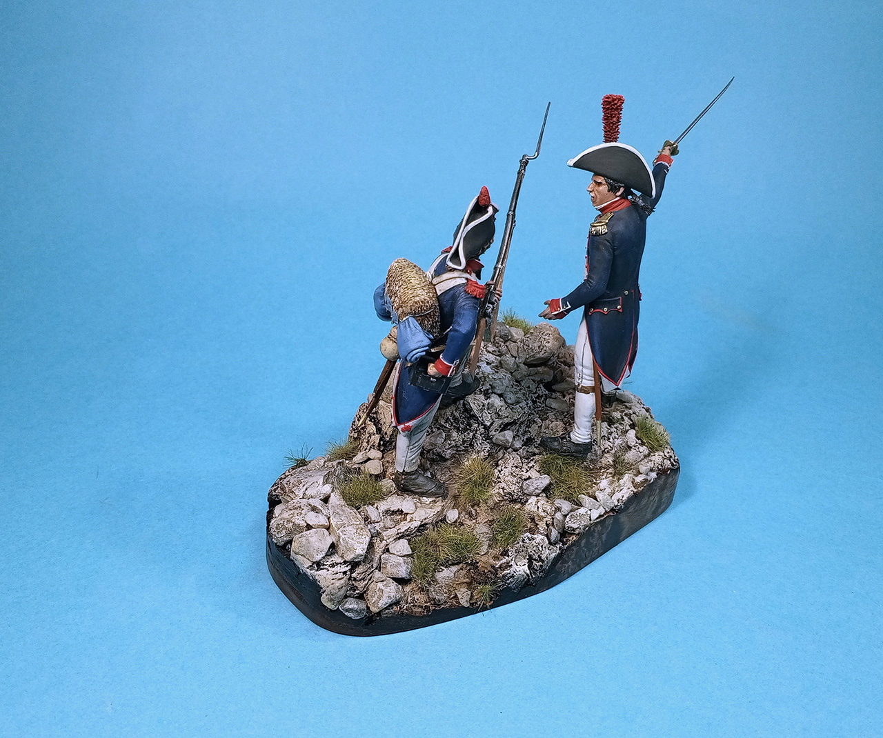 Figures: Private and senior officer, line infantry grenadiers, France 1799-1800, photo #9