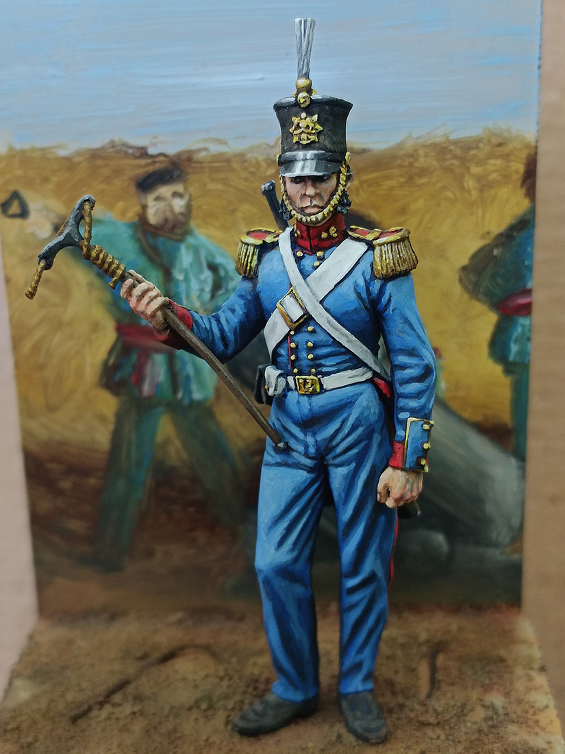 Figures: British artillery crewman, 1854-56, photo #1