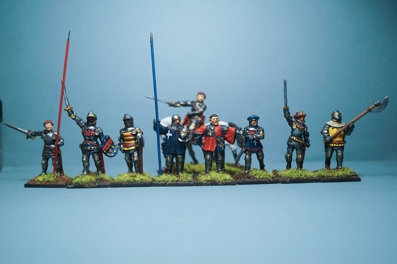 Figures: Joan of Arc and French commanders. 100-years War. , photo #1