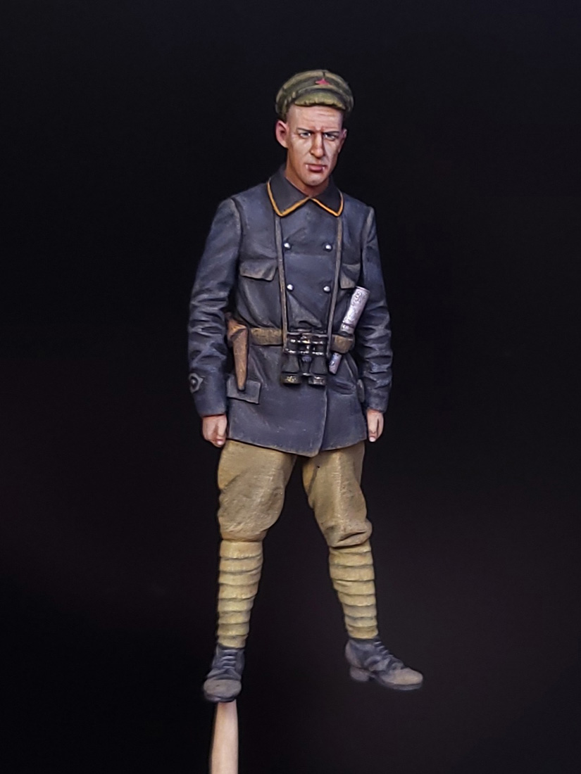 Figures: Red Army armored car crewman, 1920, photo #2